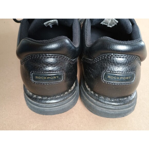 Rockport Ridgefield Eureka Men's Size 10 US Black Leather Walking Shoes - Picture 3 of 8
